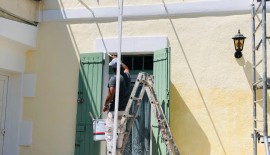 Réalisation d'une façade à la chaux